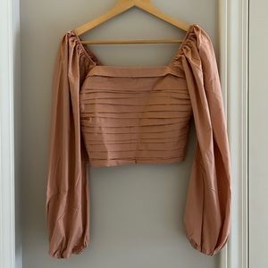 Abercrombie & Fitch rust long sleeve top